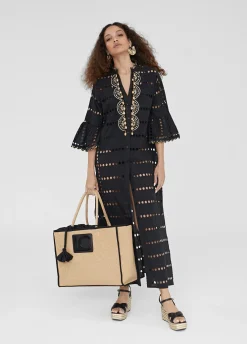 Caftan largo bordado