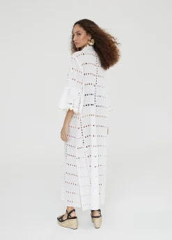 Caftan largo bordado