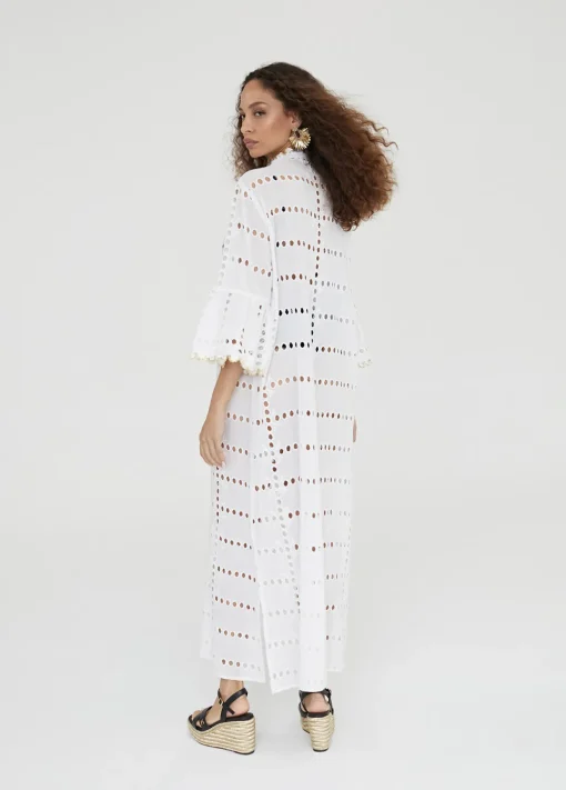 Caftan largo bordado