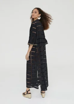 Caftan largo bordado