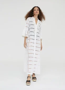 Caftan largo bordado