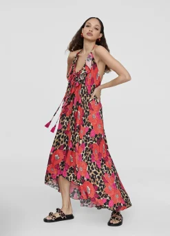 Caftan largo con volantes