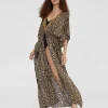 Caftan largo estampado