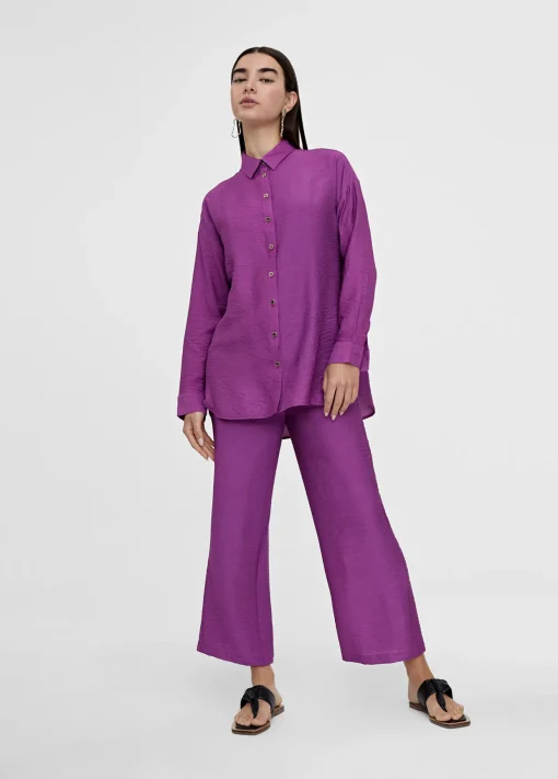 Camisa basica manga larga