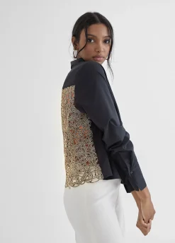 Camisa bordado fantasía