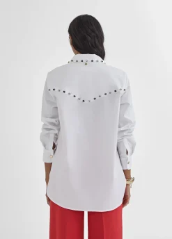 Camisa con detalle joyas