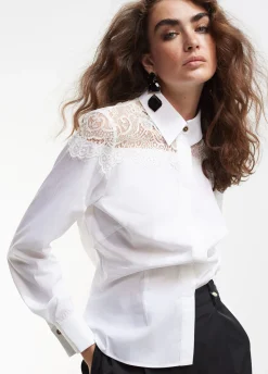 Camisa con encaje