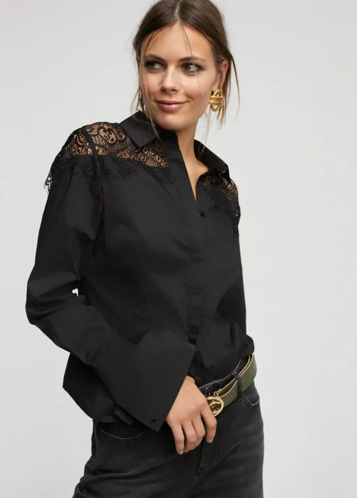 Camisa con encaje