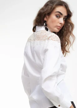 Camisa con encaje