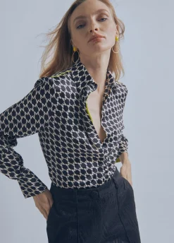 Camisa detalle fluor |  Ropa | Lola Casademunt