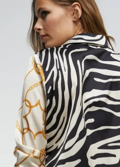 Camisa estampado zebra