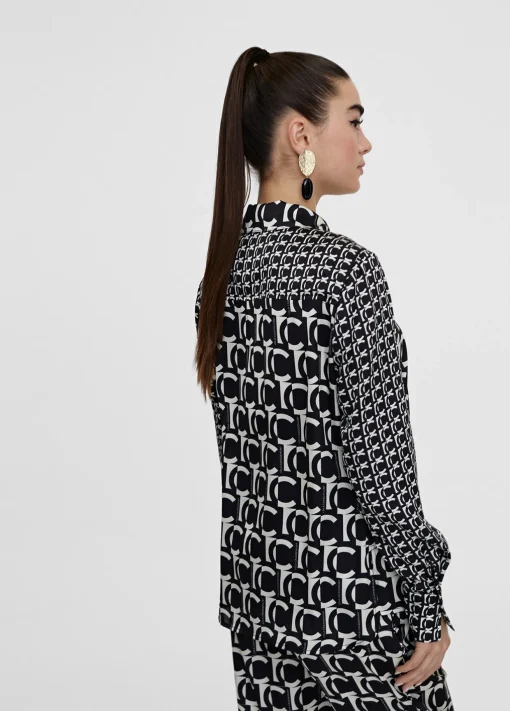 Camisa fluida monograma