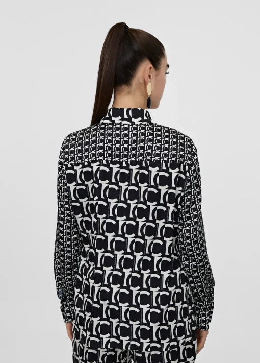 Camisa fluida monograma