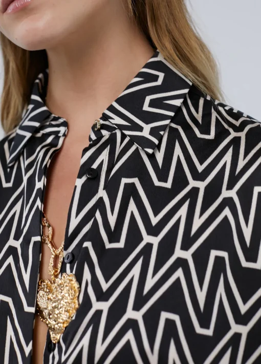 Camisa larga monograma