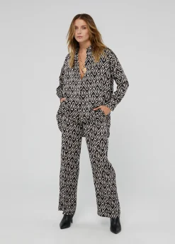 Camisa larga monograma