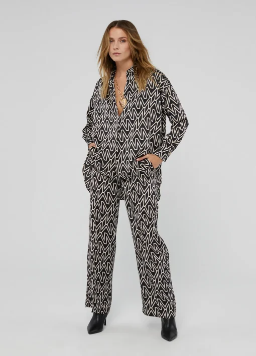 Camisa larga monograma