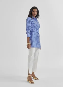 Camisa rayas detalle joyas