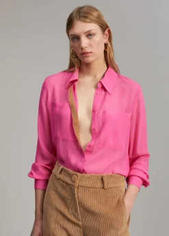 Camisa transparencia bolsillos