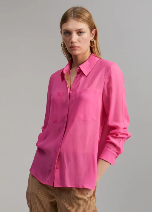 Camisa transparencia bolsillos