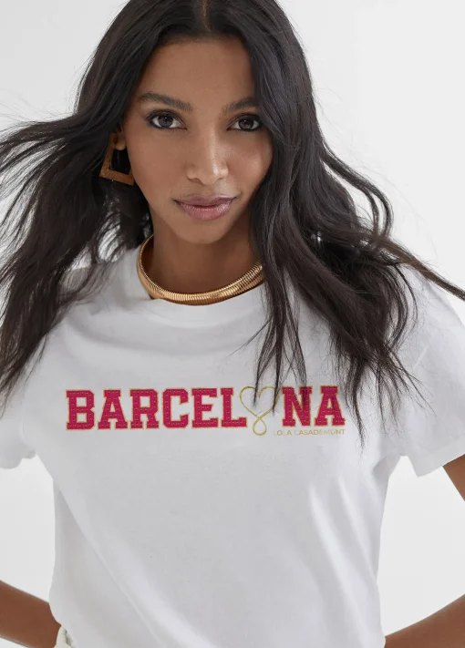 Camiseta básica Barcelona en algodón 100% - Lola Casademunt