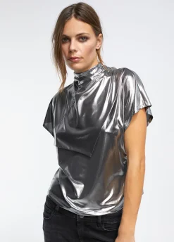 Camiseta laminada plata
