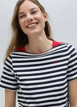 Camiseta rayas manga corta en algodón 100% - Lola Casademunt