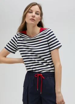 Camiseta rayas manga corta en algodón 100% - Lola Casademunt