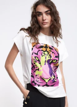 Camiseta tigre multicolor