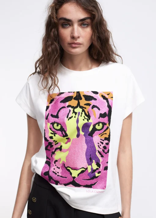 Camiseta tigre multicolor