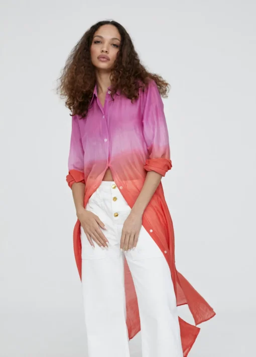 Camisola larga tie dye