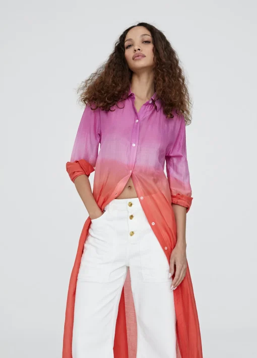 Camisola larga tie dye