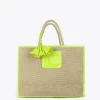 Capazo con ribetes color fluor