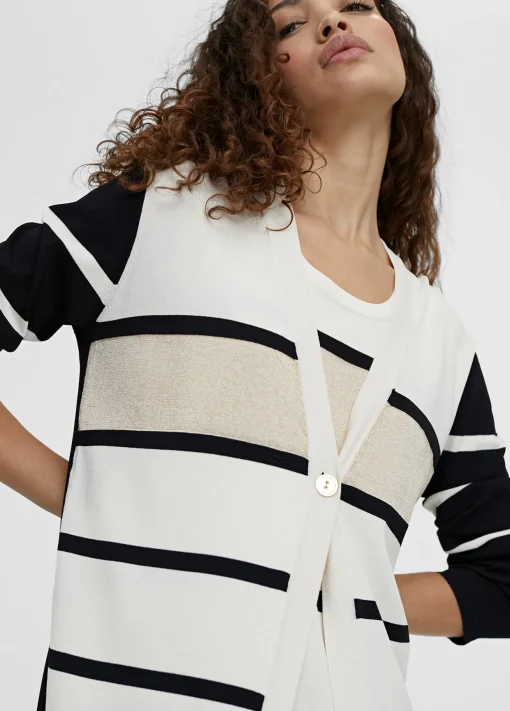 Cardigan punto de rayas