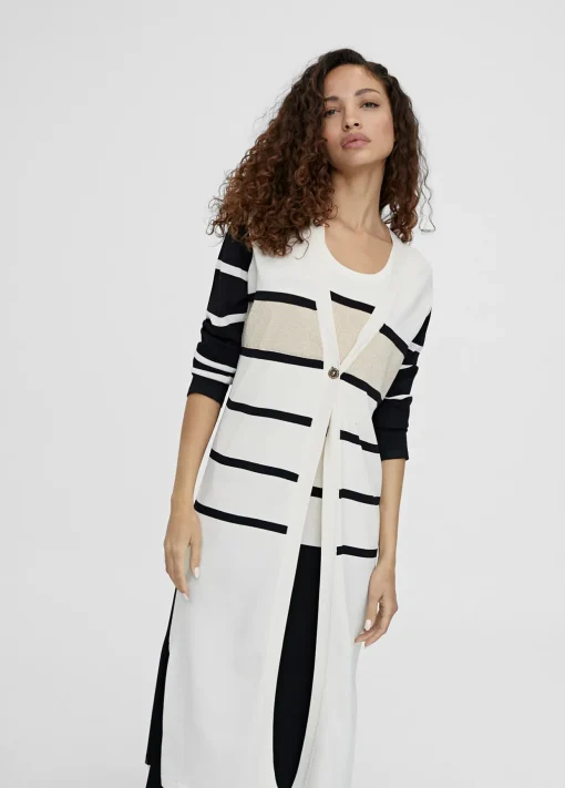 Cardigan punto de rayas