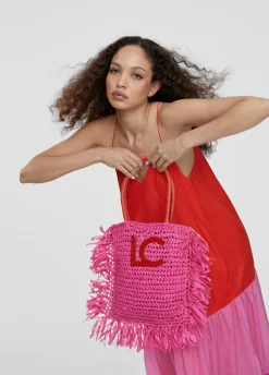 Cesto con logo a contraste