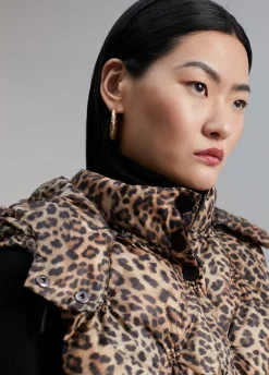 Chaleco acolchado animal print