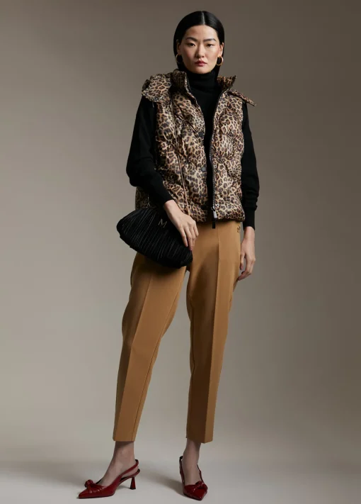 Chaleco acolchado animal print