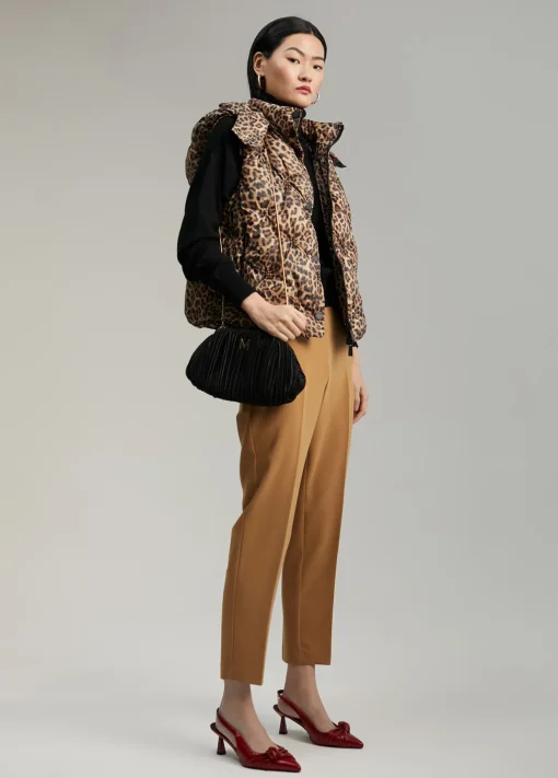 Chaleco acolchado animal print