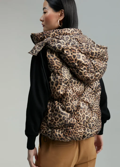 Chaleco acolchado animal print