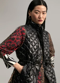 Chaleco detalles animal print