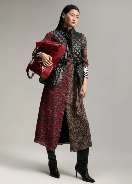 Chaleco detalles animal print