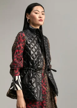 Chaleco detalles animal print