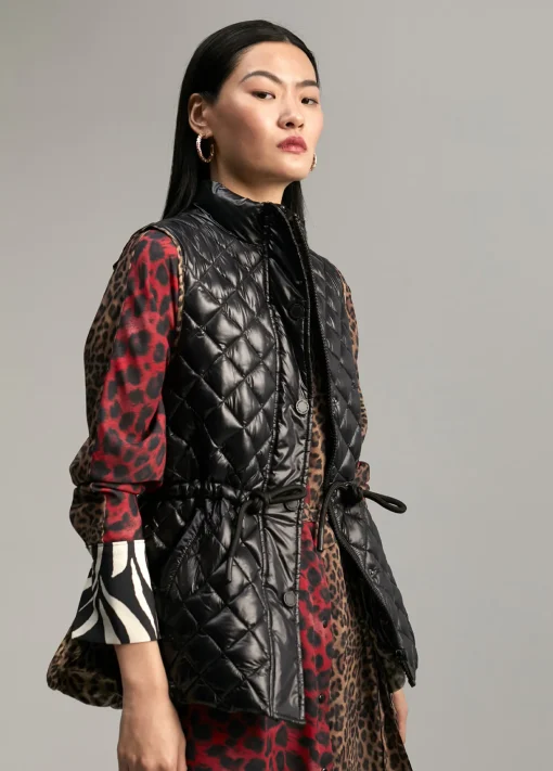 Chaleco detalles animal print