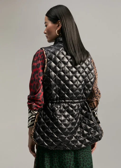 Chaleco detalles animal print