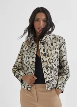 Chaqueta corta animal print