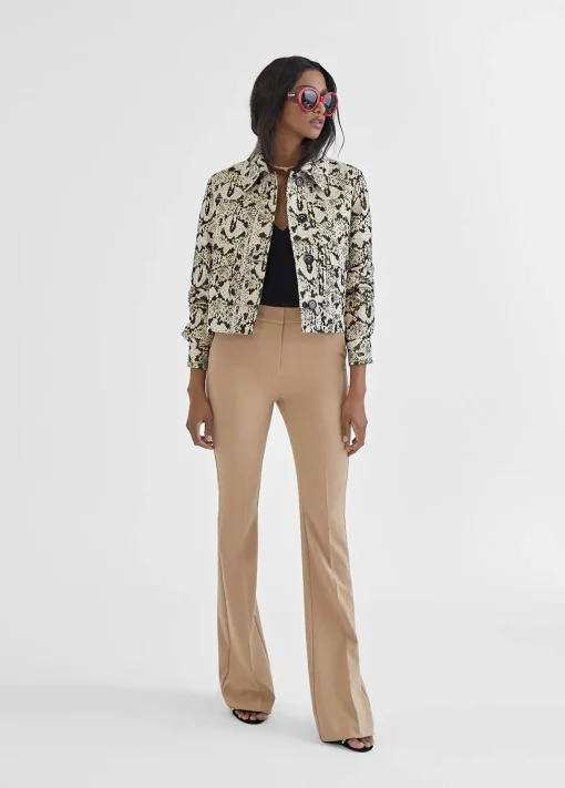 Chaqueta corta animal print