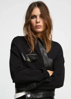 Chaqueta corta de punto