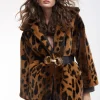 Chaqueta de pelo animal print