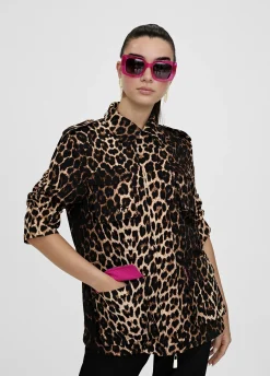 Chaqueta en print animal