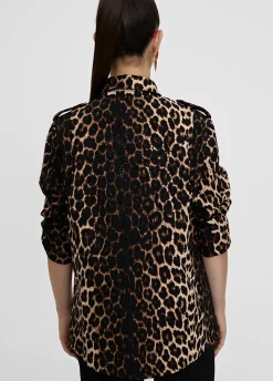 Chaqueta en print animal